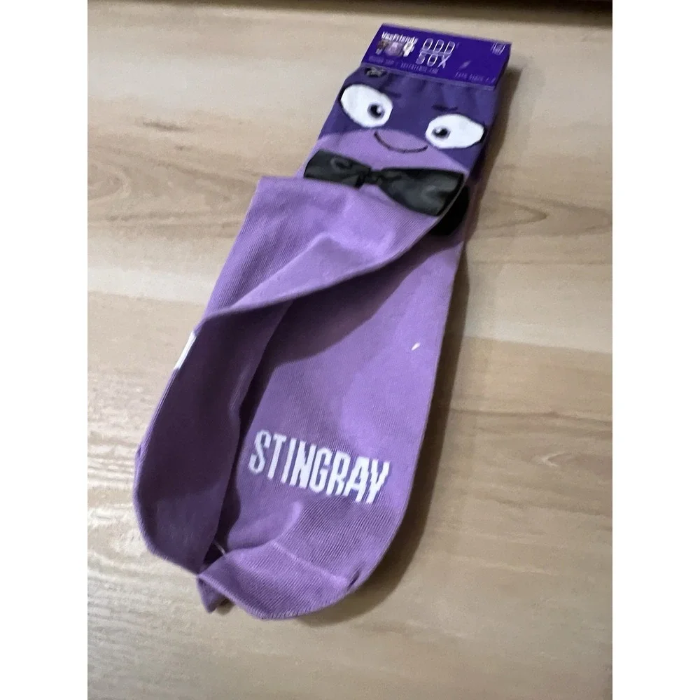 New Odd Sox VeeFriends Sophisticated Stingray Crew Sock Mens Size 7-9 NWT